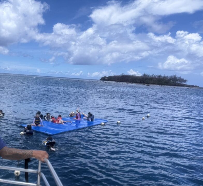 オーシャンパークの水上遊具