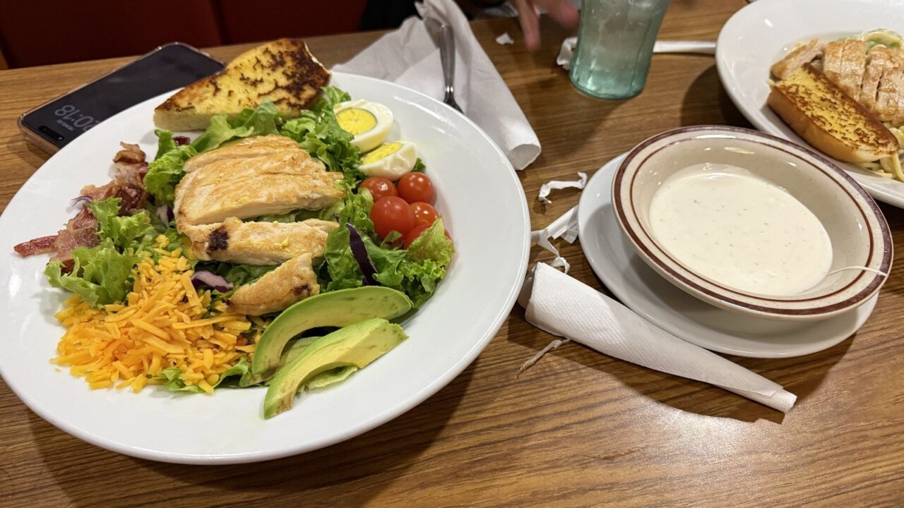 モール内のデニーズの料理