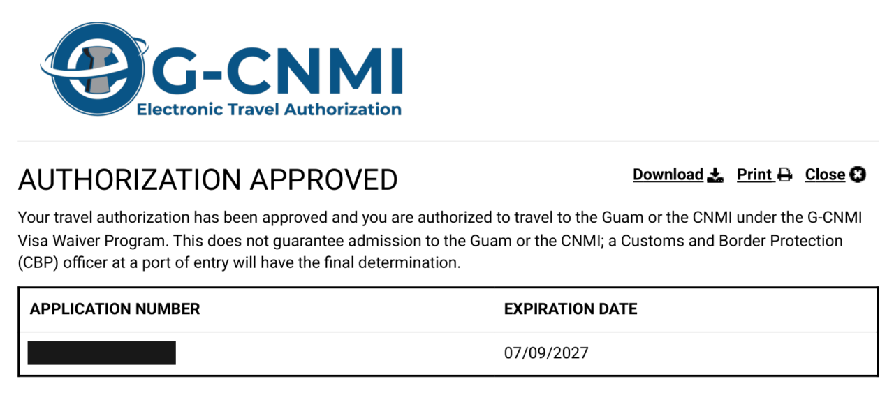 G-CNMI ETAの承認画面。有効期限が2年後になっている